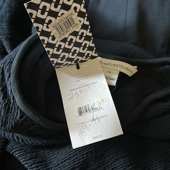 DVF Diane von Furstenberg  Teyla Midi Dress Deep Night #14 - Picture 4 of 10